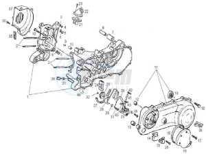 ATLANTIS BULLET - 50 cc VTHAL4AE2 2T AC drawing Crankcase (Positions)