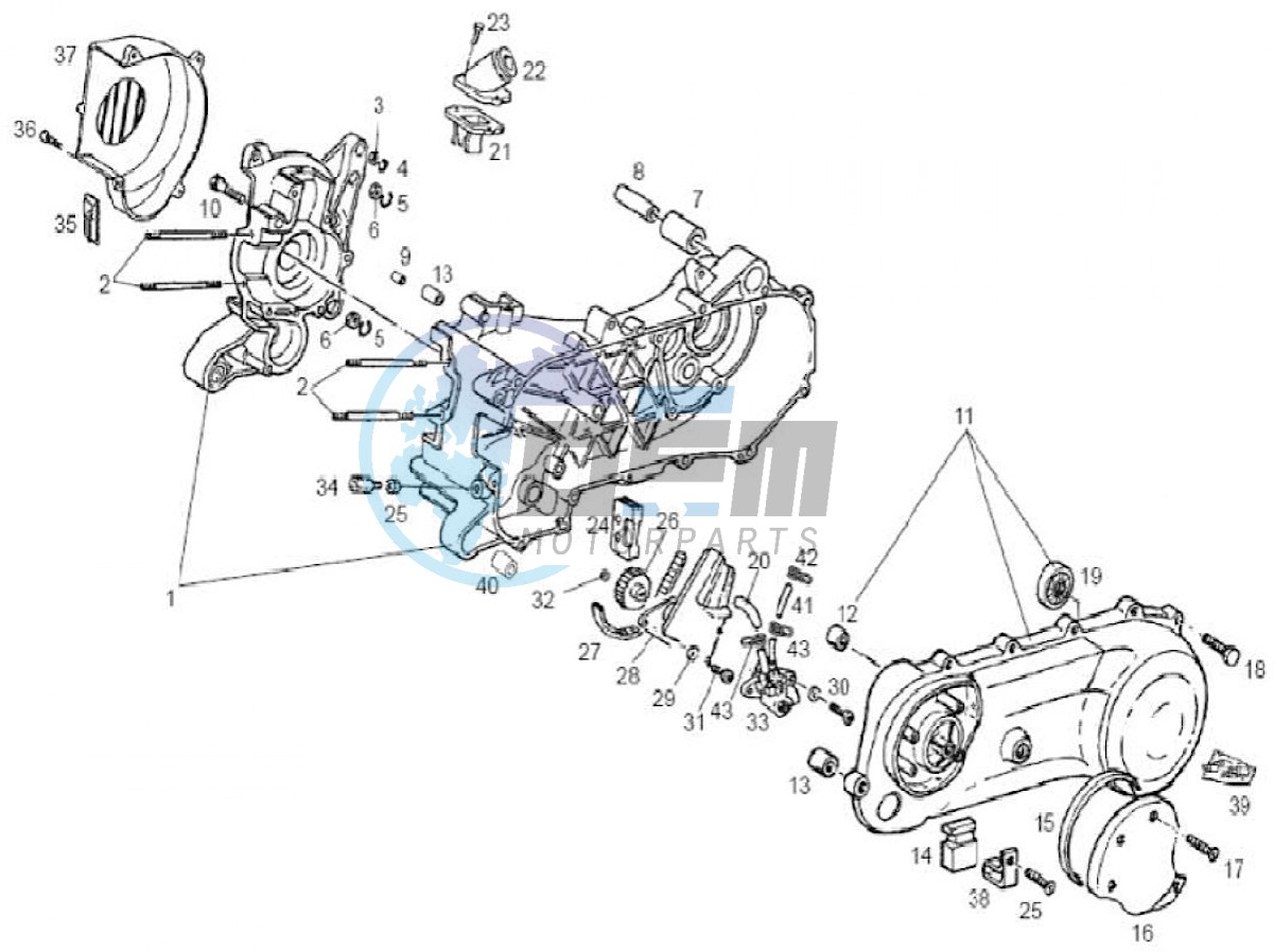 Crankcase (Positions)