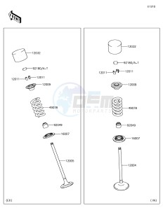 Z1000SX ZX1000WHF XX (EU ME A(FRICA) drawing Valve(s)