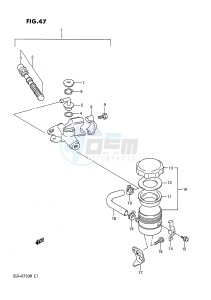 GSX-R750 (E1) drawing FRONT MASTER CYLINDER