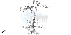 TRX350TM RANCHER S drawing STEERING SHAFT