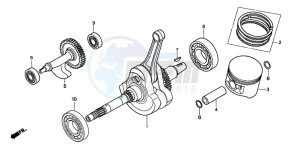 TRX500TM drawing CRANKSHAFT/PISTON