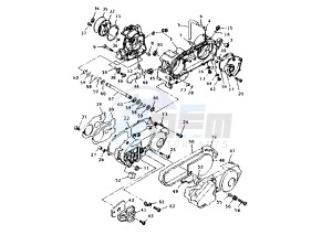 XC T CYGNUS 125 drawing CRANKCASE