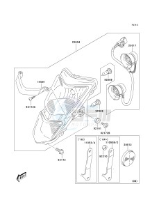 KSF 400 A [KFX400) (A1-A3) [KFX400) drawing HEADLIGHT-- S- -