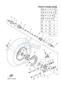 YFM700FWA YFM7FGD GRIZZLY 700 (1ND7) drawing REAR WHEEL 2