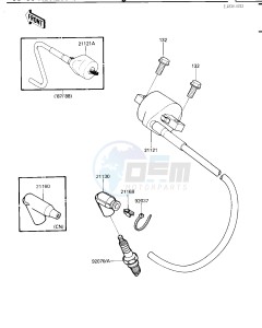 KDX 200 C [KDX200] (C1-C3) [KDX200] drawing IGNITION SYSTEM