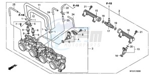 CB600FA39 Spain - (SP / ABS ST) drawing THROTTLE BODY