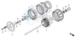 CRF250X drawing CLUTCH