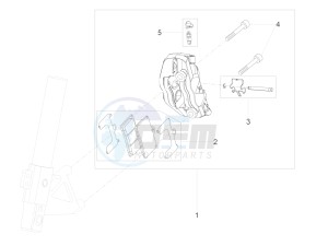 TUONO 125 4T E4 ABS (APAC) drawing Front brake caliper