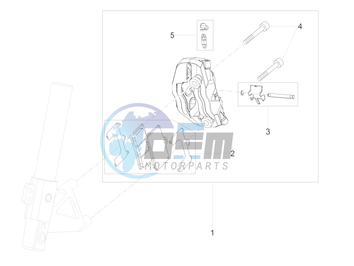 Front brake caliper