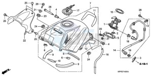 CBR125RW9 UK - (E) drawing FUEL TANK (CBR125RW7/RW9/RWA)