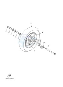 XC125E VITY (4P7A) drawing FRONT WHEEL