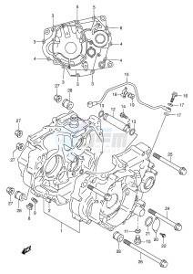 DR350 (E1) drawing CRANKCASE