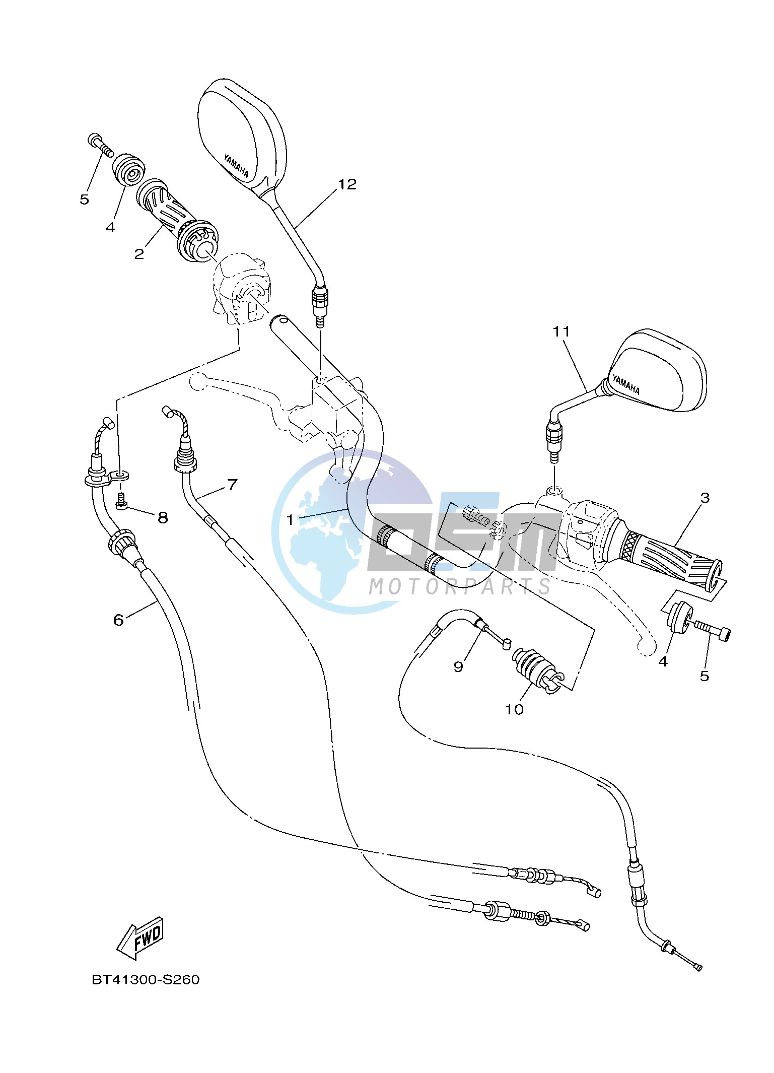 STEERING HANDLE & CABLE