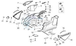 Stelvio 1200 1200 drawing Front body - Duct