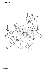 RM250 1999 drawing CHAIN GUIDE