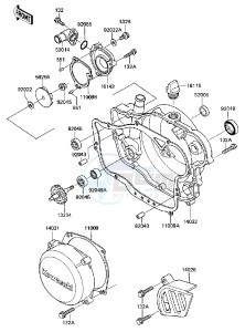 KX 250 D [KX250] (D1) [KX250] drawing ENGINE COVERS_WATER PUMP