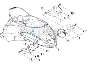 Liberty 50 4T PTT 2017 (B-NL) (B-NL) drawing Rear headlamps - Turn signal lamps