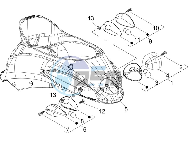 Rear headlamps - Turn signal lamps