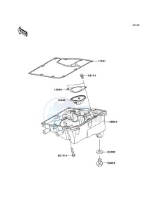 VERSYS KLE650B8F GB XX (EU ME A(FRICA) drawing Oil Pan