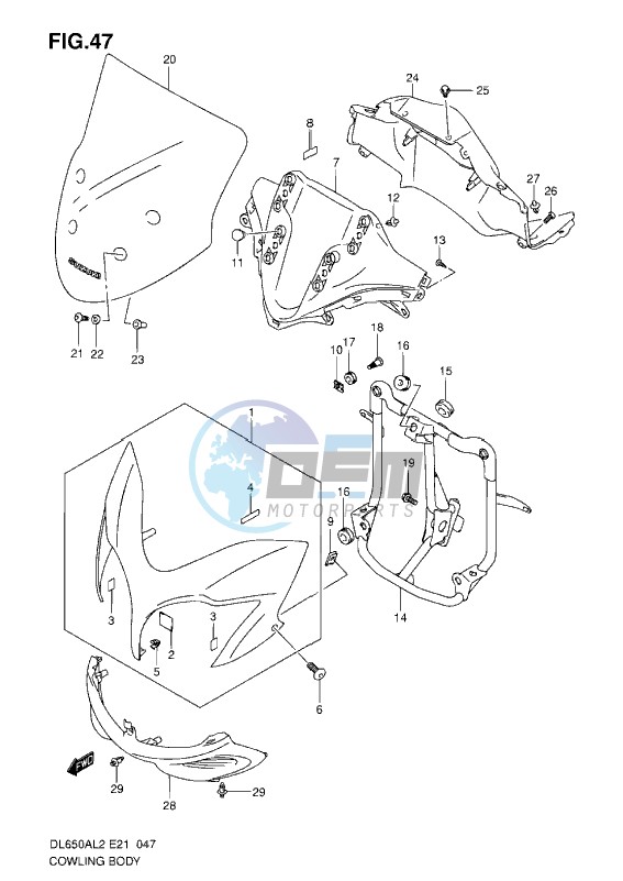 COWLING BODY