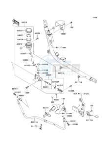 VN 1700 C [VULVAN 1700 NOMAD] (9FA) C9F drawing REAR MASTER CYLINDER