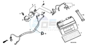 CBR600RR9 BR / MME SPC - (BR / MME SPC) drawing BATTERY