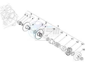 LX 50 4T NL drawing Driven pulley