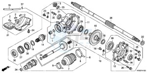 TRX500FPMC drawing REAR FINAL GEAR