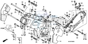 CBR600RAA UK - (E / ABS) drawing FRAME BODY