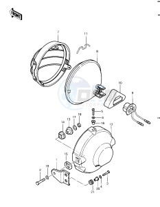 KLT 250 A [KLT250] (A2) [KLT250] drawing HEADLIGHT -- 83 A2- -