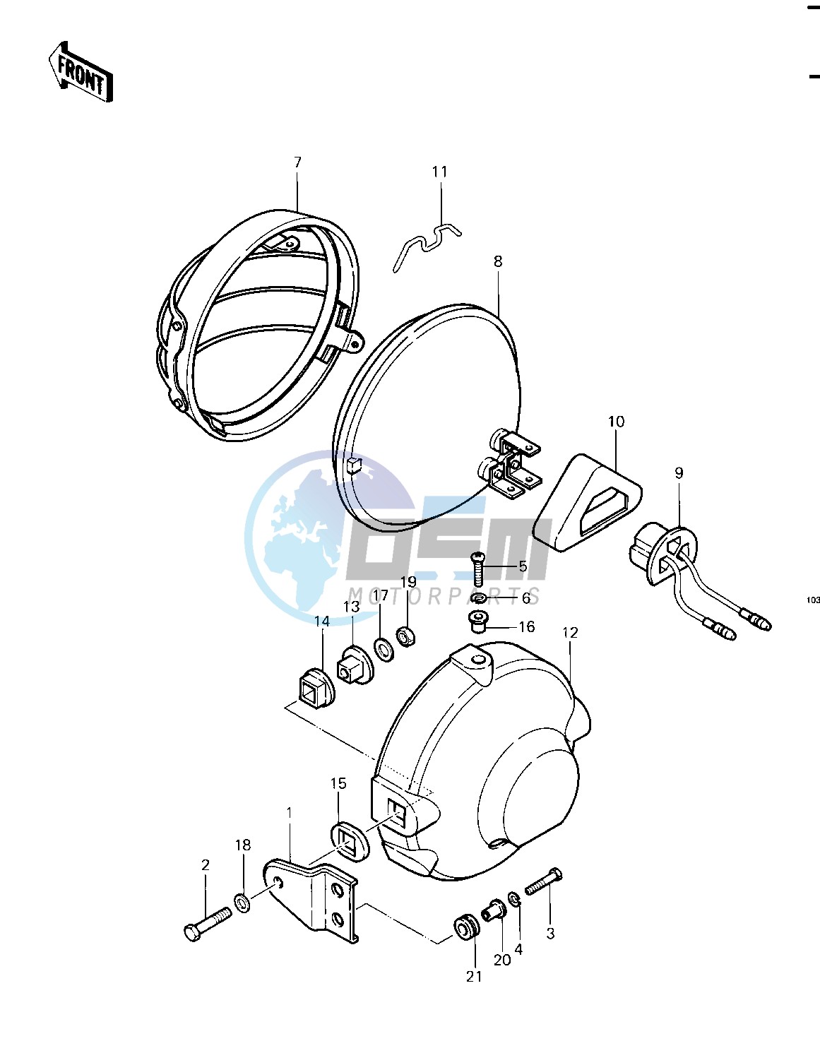 HEADLIGHT -- 83 A2- -