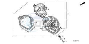 CBR1000RRA Australia - (U) drawing METER