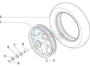 LX 150 4T USA drawing Rear Wheel