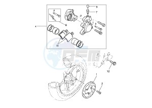 YQ AEROX R 50 drawing FRONT BRAKE CALIPER