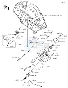 JET SKI ULTRA 310X JT1500LGF EU drawing Handle Pole