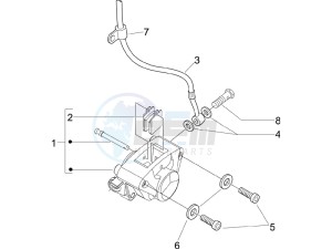 Liberty 50 4t drawing Brakes hose  - Calipers