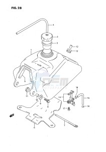 LT-F160 (P28) drawing FUEL TANK