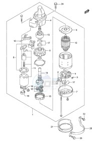 DF 90A drawing Starting Motor