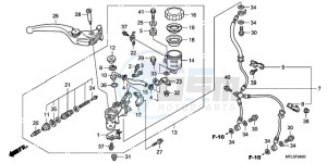 CBR1000RR9 France - (F / CMF TRI) drawing FR. BRAKE MASTER CYLINDER (CBR1000RR)