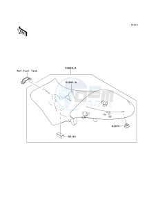 KLE 650 A [VERSYS EUROPEAN] (A7F-A8F) A7F drawing SEAT