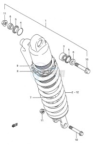 RM125 (E28) drawing SHOCK ABSORBER (MODEL M)