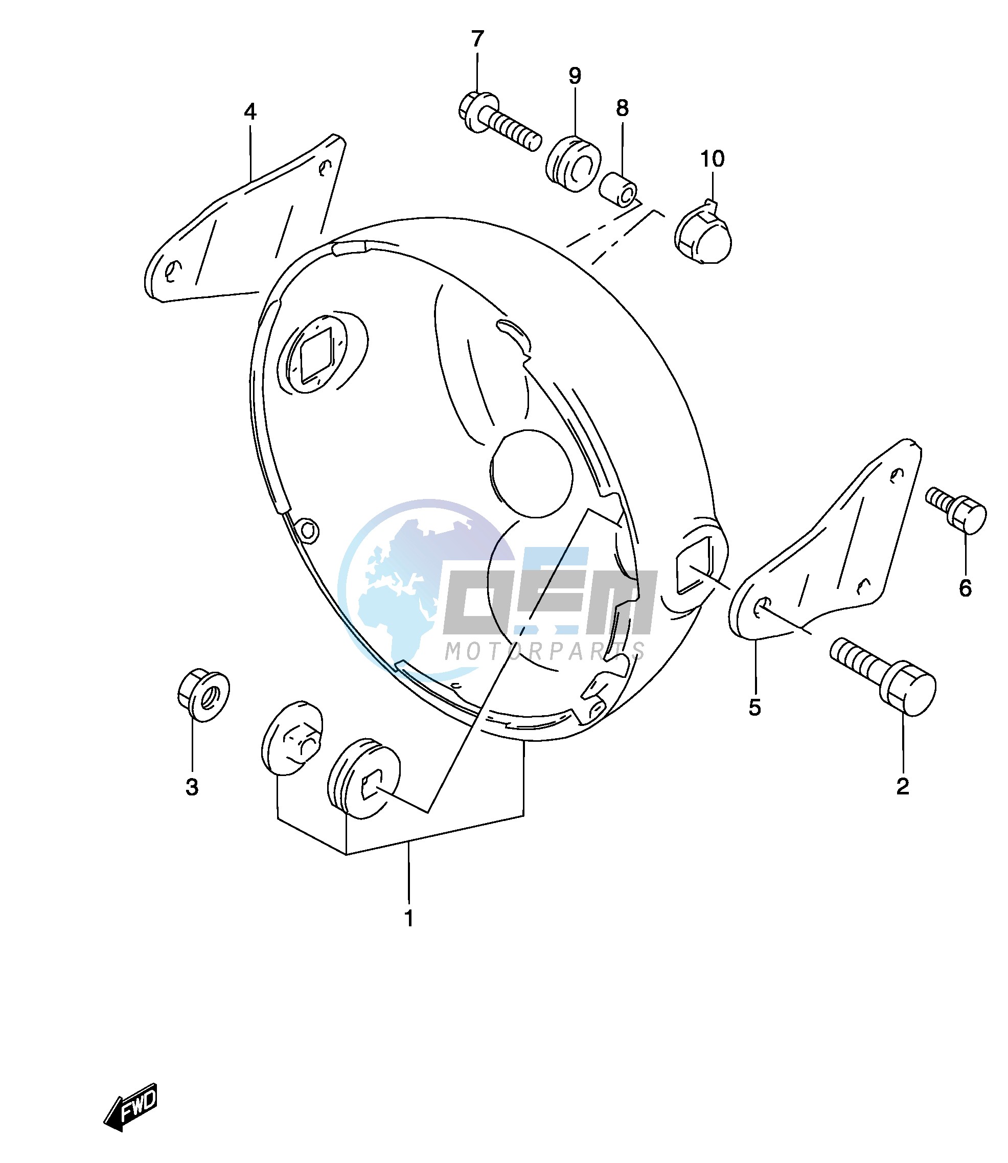 HEADLAMP HOUSING (WITHOUT COWLING)