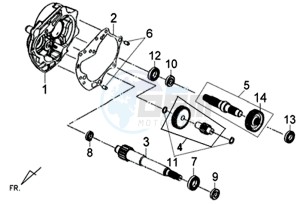 X'PRO 50 (25 KMH) (AE05W5-NL) (L4-M1) drawing DRIVE SHAFT