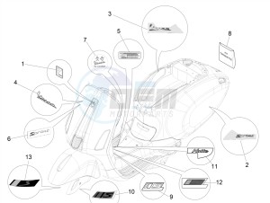 SPRINT 50 4T-3V E4 (EMEA) drawing Plates - Emblems