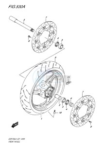 GSR750 drawing FRONT WHEEL L5