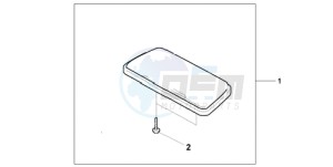 GL1800A SI - (SI) drawing TRUNK VANITY MIRR