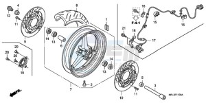 CBR1000RAA BR / ABS - (BR / ABS) drawing FRONT WHEEL