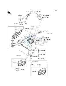 EX 650 C [NINJA 650R] (C9F) C9F drawing AIR CLEANER