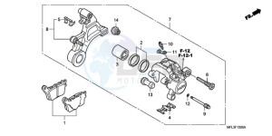 CBR1000RRA UK - (E / HRC MKH) drawing REAR BRAKE CALIPER